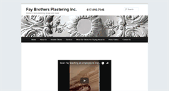 Desktop Screenshot of faybrosplastering.com