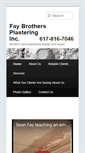 Mobile Screenshot of faybrosplastering.com